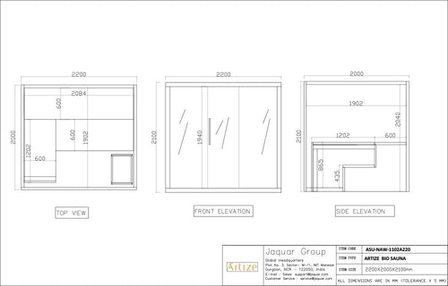 ARTIZE STOVE AND INFRARED SAUNA 6 PERSON BIO DUAL