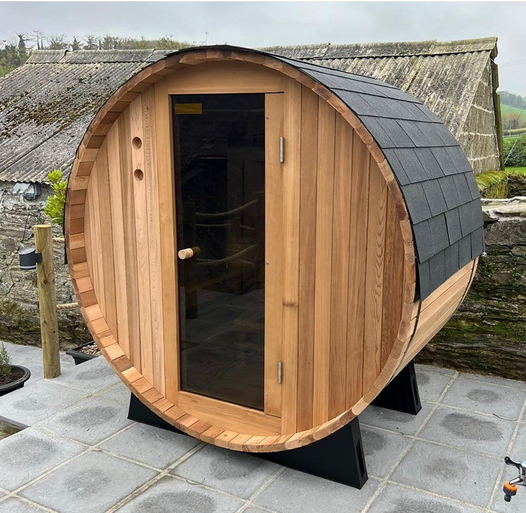 FONTEYN 2 PERSON BARREL SAUNA 4 FT. | RUSTIC