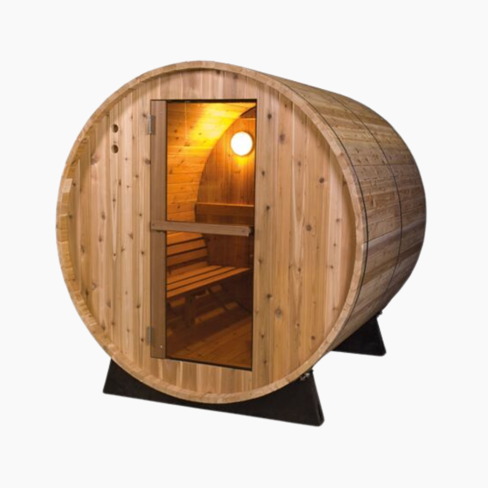 FONTEYN 4 PERSON BARREL SAUNA 6 FT. | RUSTIC