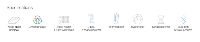 JAQUAR 2- 3 PERSON SAUNA KUBIX