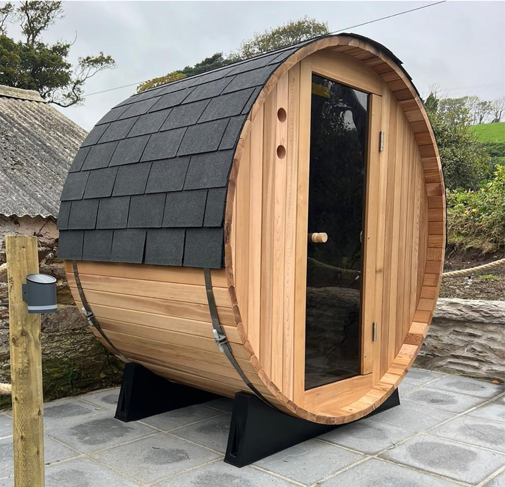 FONTEYN 2 PERSON BARREL SAUNA 4 FT. | RUSTIC