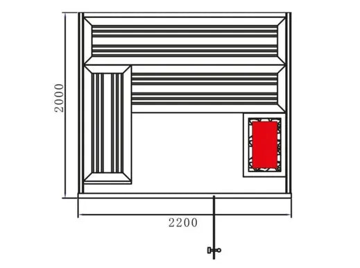 FONTEYN SAUNA MARRIOTT 220 | BLACK STONE